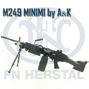[A&amp;K] M249 미니미,minimi AEG