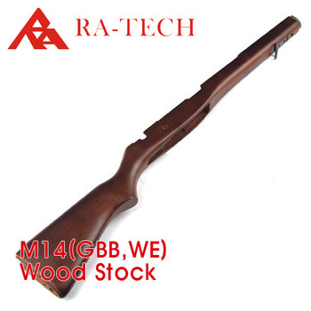[RATech] M14 wood stock for WE GBB(Beech wood)