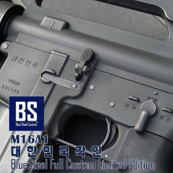 [BS] 대한민국각인 M16A1 블루스틸 풀 커스텀_WE_LE