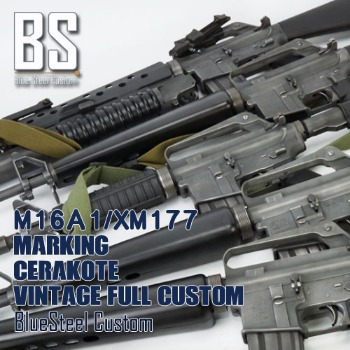 [BS WORKS] M16/XM177 블루스틸피니시 풀 커스텀 작업